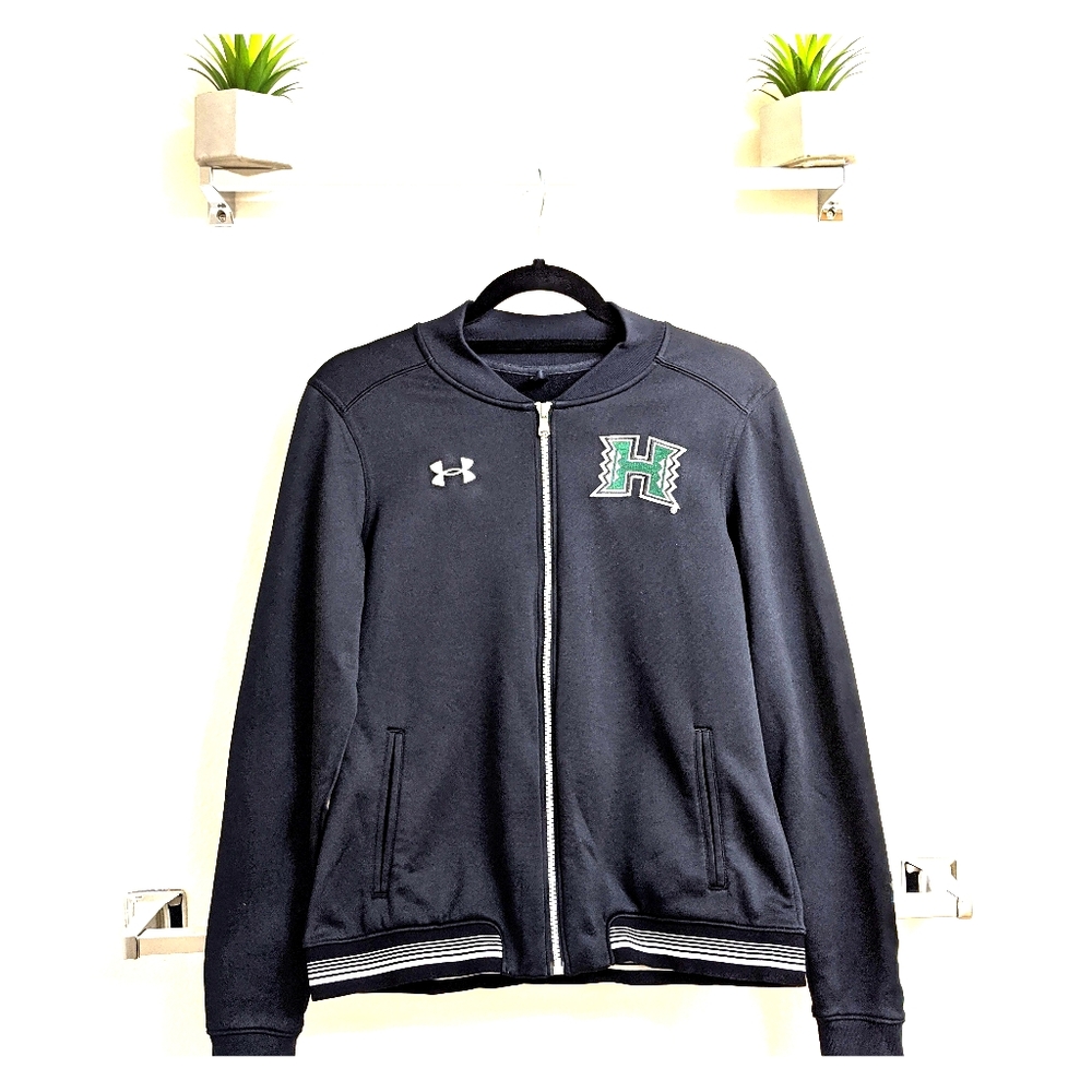 Uh Athletic Black Hawaii Warriors Zipped Hoodie